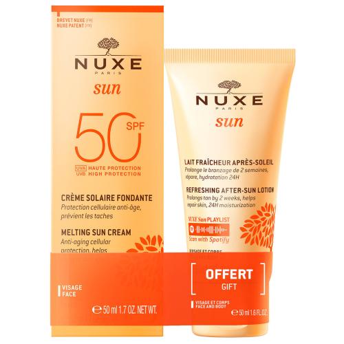 Set Nuxe: Sun, UV Protection, Sunscreen Cream, For Face, SPF 50, 50 ml + Sun, Sun Protection, After-Sun Lotion, 50 ml