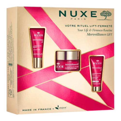 Set Nuxe: Merveillance Expert, Lifting, Cream, For Face, 50 ml + Merveillance Lift, Vegan, Lifting, Eye Cream, 15 ml + Merveillance Lift, Vegan, Lifti
