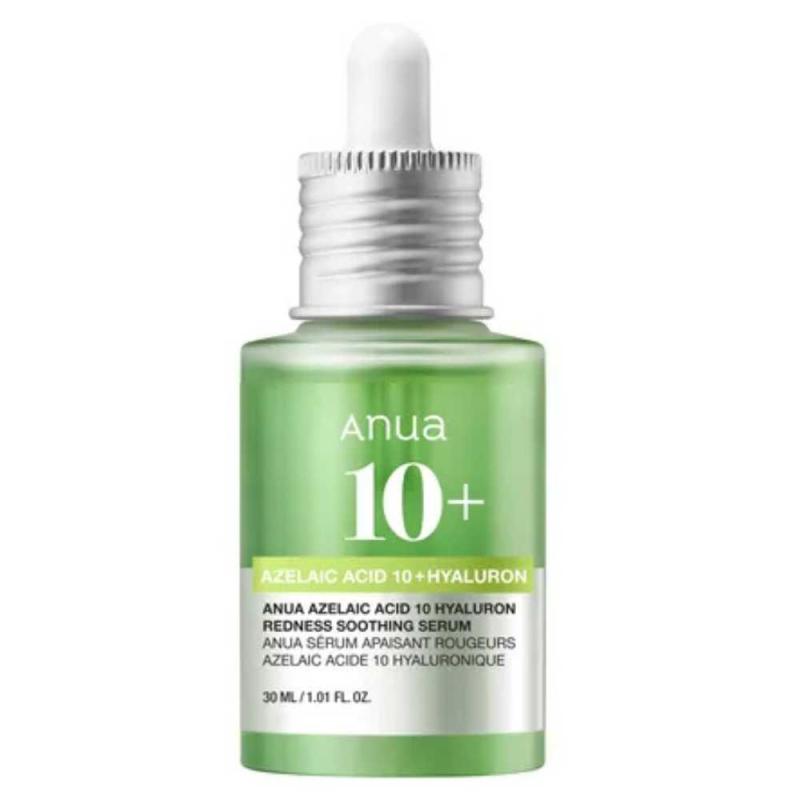 Anua, Azelaic Acid 10, Azelaic Acid 10 + Hyaluron, Soothing Anti-Redness, Serum, For Face, 30 ml
