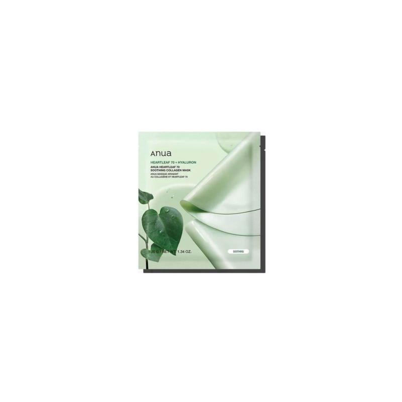 Anua, Heartleaf 70, Hyaluron, Soothing, Sheet Mask, For Face, 28 ml