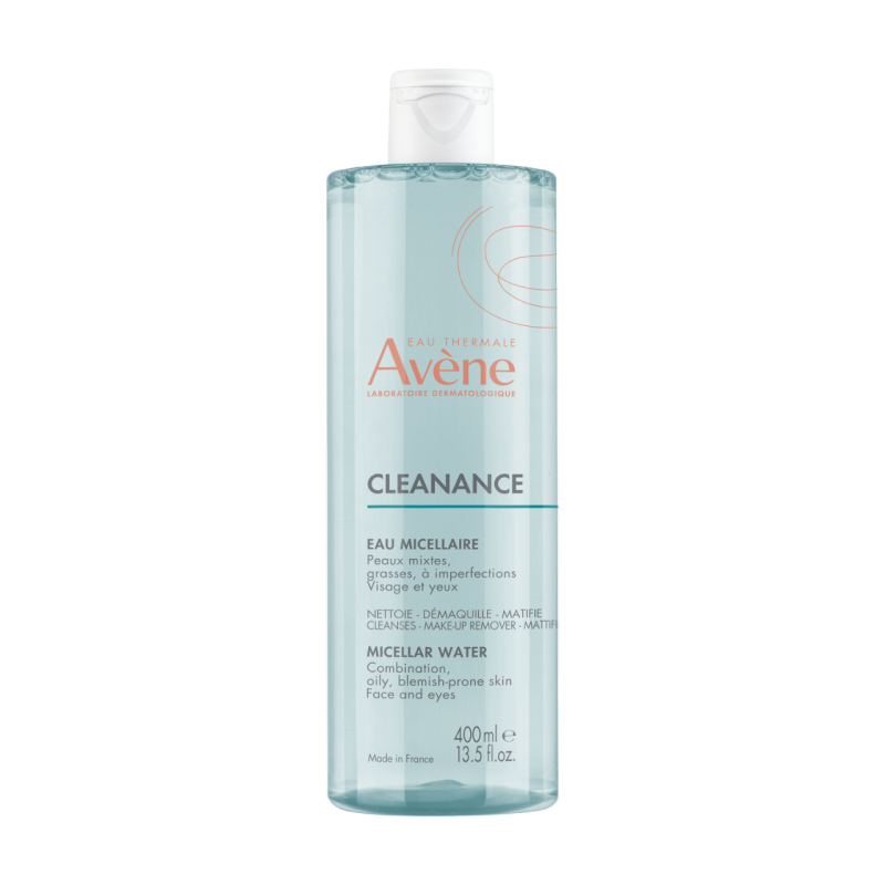 Avene, Cleanance, Makeup Removing, Micellar Water, All Skin Types, 400 ml